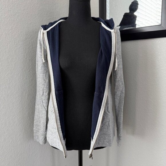 J.CREW Gray Full Zip Hoodie Sweatshirt XS - Picture 6 of 14